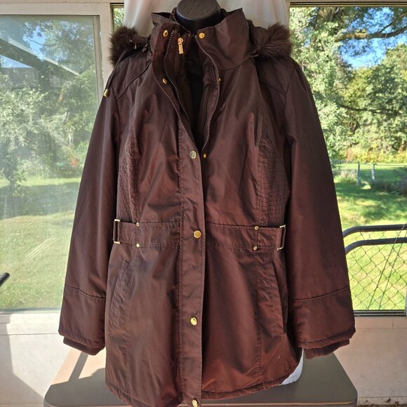 Susan Graver Winter cold weather coat size Large - Picture 1 of 7